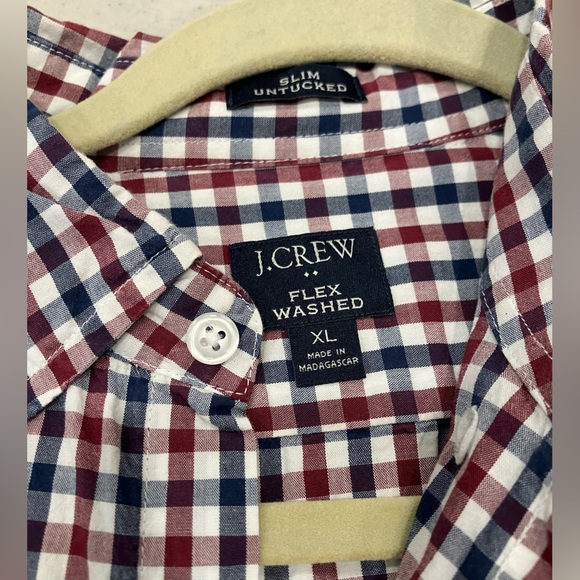 J.Crew Men’s flex Washed XL Slim Untucked Oxford Button Down Shirt - Picture 2 of 2